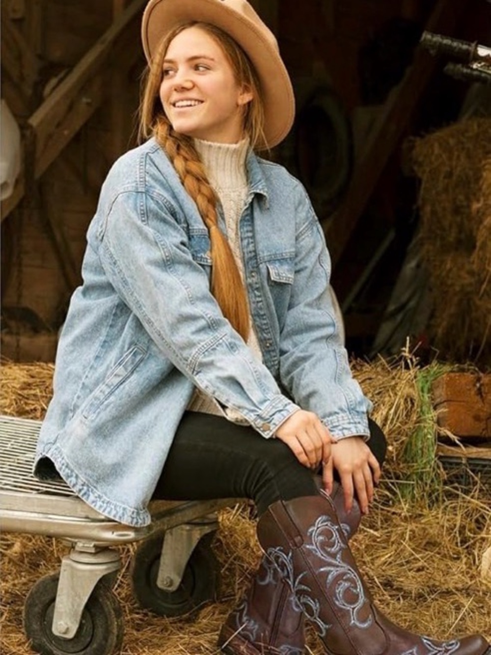 Women's Cowboy Boots Wide Calf, Mid Calf Western Cowgirl - Picture 2 of 9